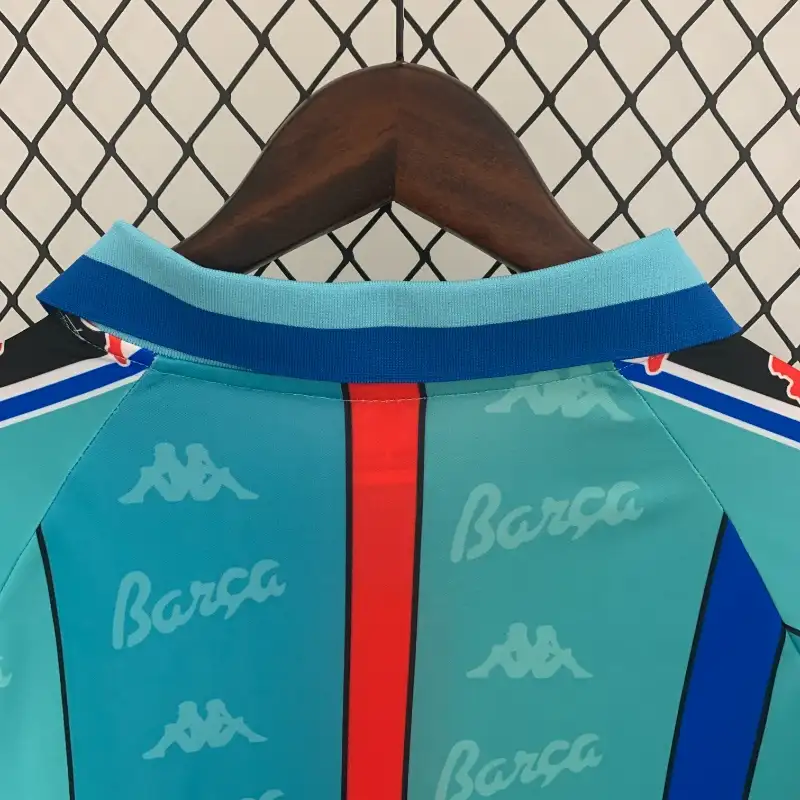 Camiseta Retro FC Barcelona Visitante 1995-97 Manga Larga