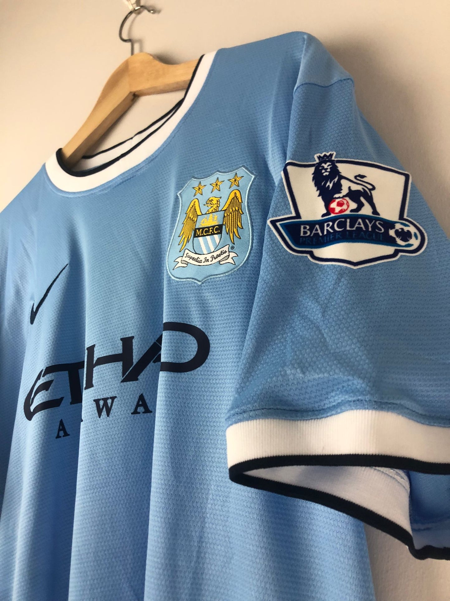 Camiseta Retro Kun Agüero Manchester City FC 2013-14