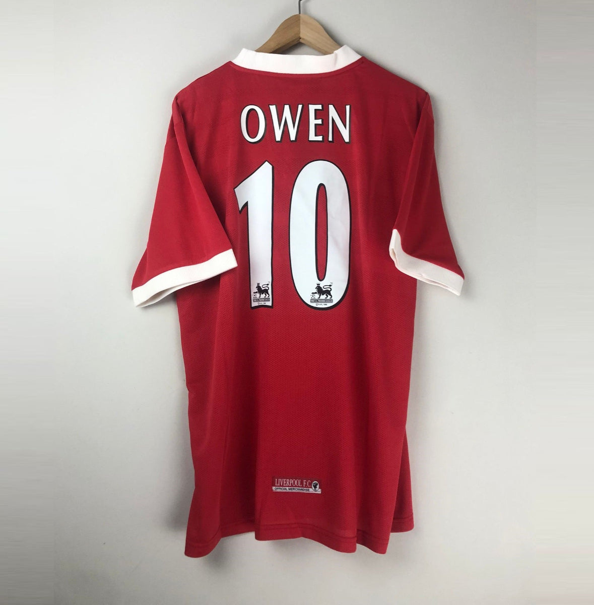 リバプールFC オーウェン 10 レプリカシャツ L Camiseta Clásica Liverpool 1998–00 OWEN #10 | Retro | Calidad