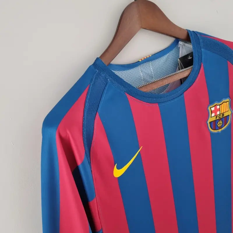 Camiseta Retro FC Barcelona Manga Larga 2005-06