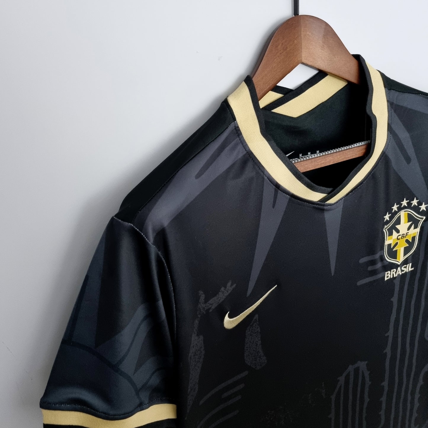 Retro Brazil Black T-Shirt 2022
