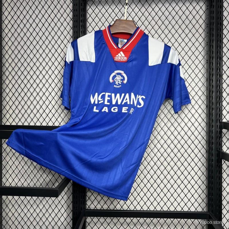 Camiseta Retro Rangers FC 1992-94 - Fútbol Club Vintage