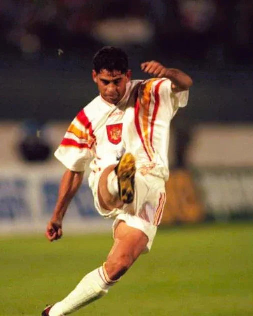 Camiseta Retro España Visitante 1996-98 Fernando Hierro - Fútbol Club Vintage