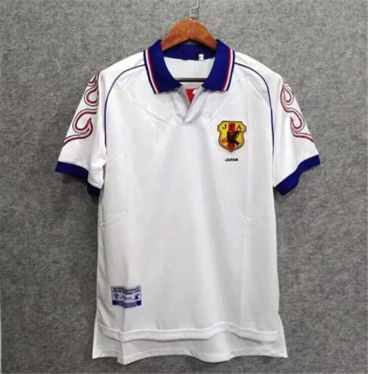 Japan 1998 Retro Away Shirt – Samurai Spirit in White and Blue