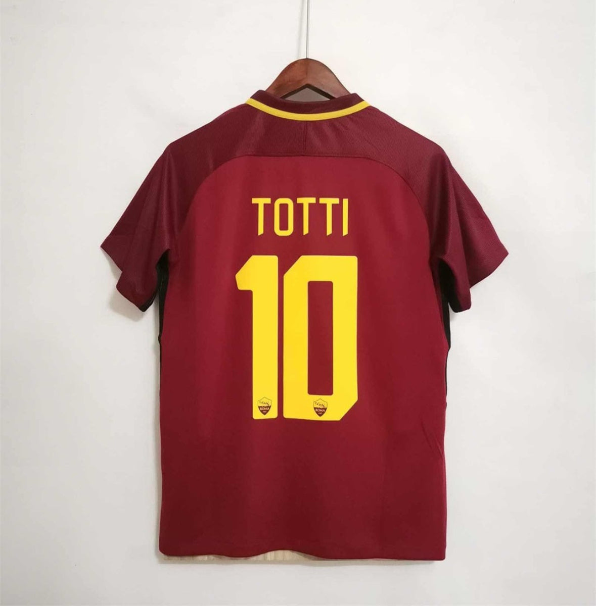 【新品未使用】ローマ｜07-08｜#10 TOTTI｜80周年記念 Vintage ITALY AS ROMA Soccer Jersey TOTTI #10 Men's XL Made In
