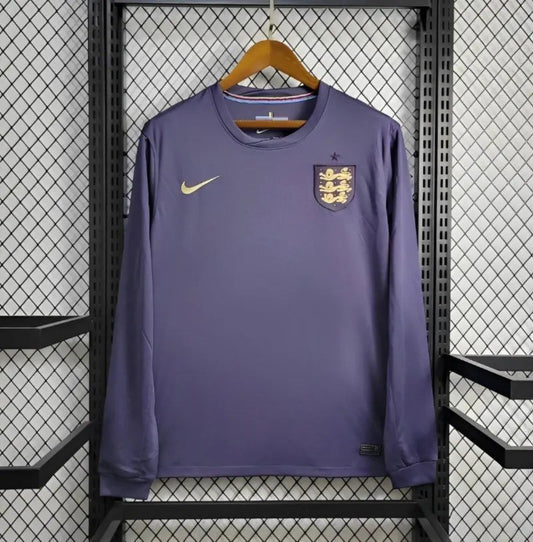 Angleterre Maillot Rétro Extérieur Manches Longues 2024-25