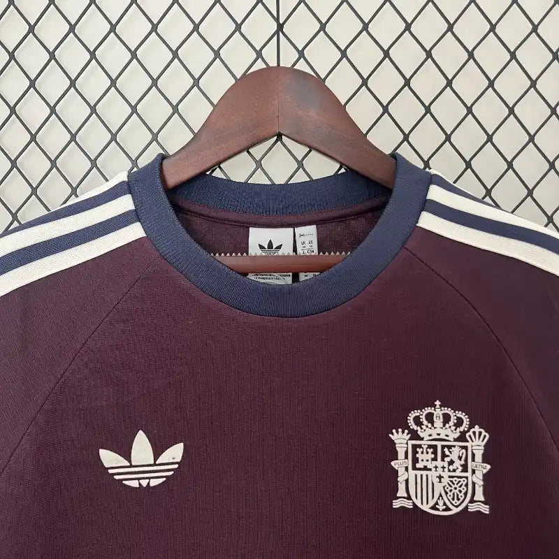 Camiseta España Retro Marrón 2024