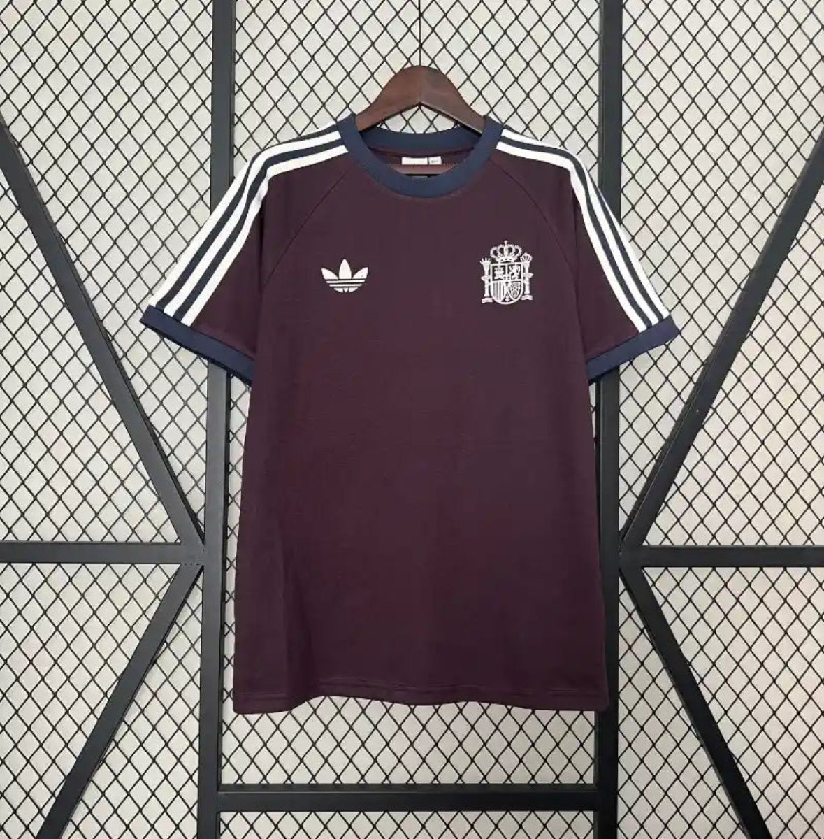 Camiseta España Retro Marrón 2024