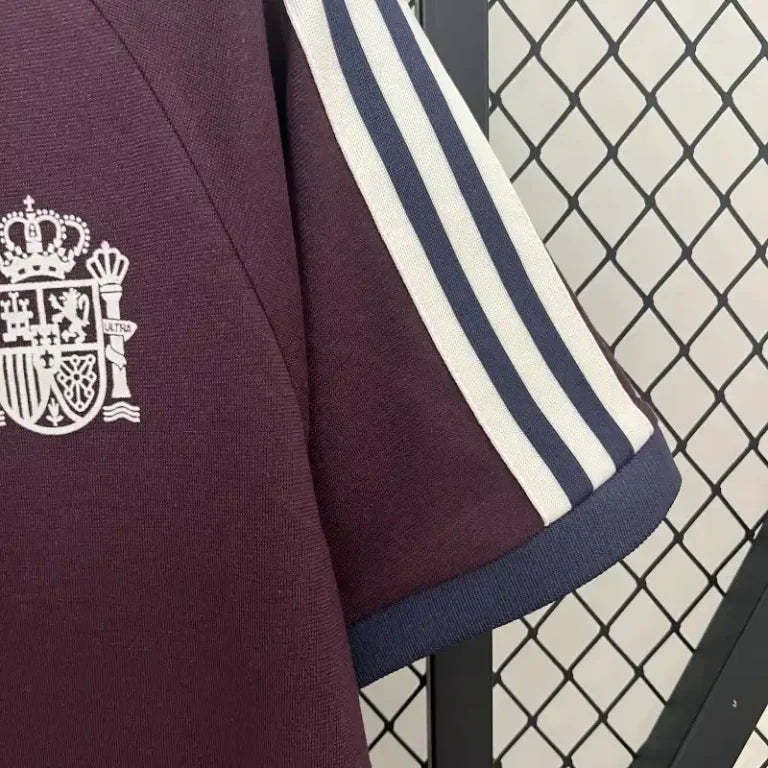 Camiseta España Retro Marrón 2024