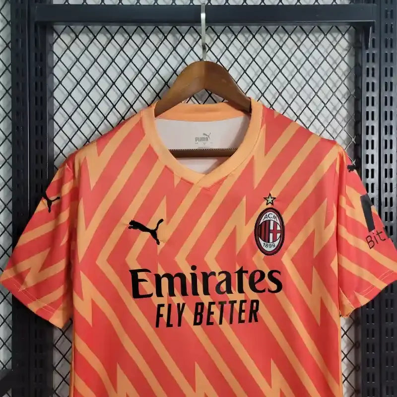 Camiseta Retro AC Milán Portero Naranja 2023-24 - Fútbol Club Vintage