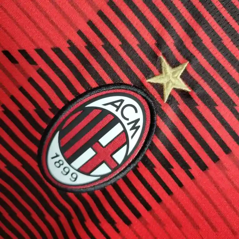 Camiseta Retro AC Milán Manga Larga 2023-24 - Fútbol Club Vintage