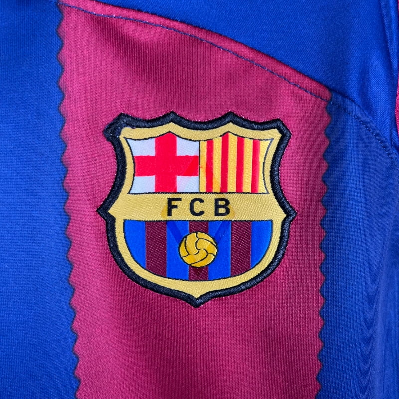 Camiseta Retro FC Barcelona Manga Larga 2023-24