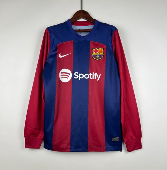 Camiseta Retro FC Barcelona Manga Larga 2023-24