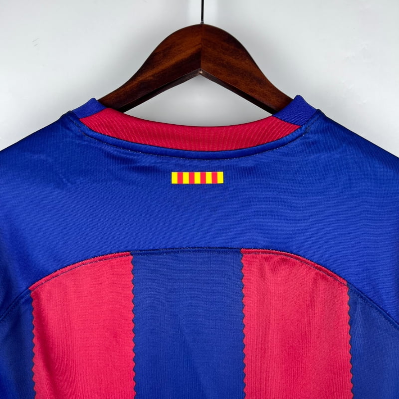 Camiseta Retro FC Barcelona Manga Larga 2023-24