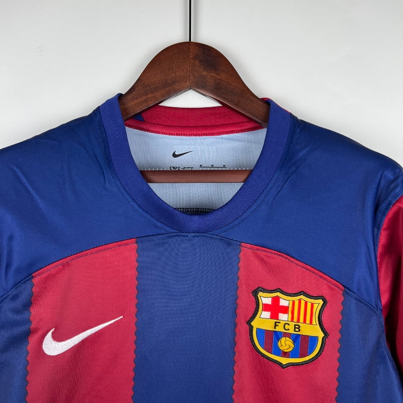 Camiseta Retro FC Barcelona Manga Larga 2023-24
