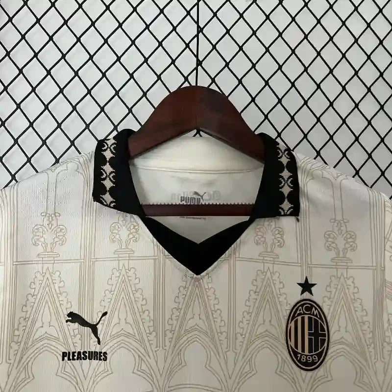 Camiseta Retro AC Milán Beige 2024-25 - Fútbol Club Vintage