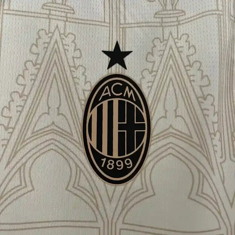 Camiseta Retro AC Milán Beige 2024-25 - Fútbol Club Vintage