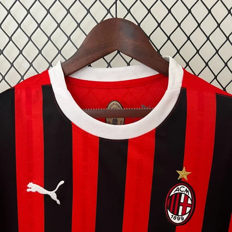 Camiseta Retro AC Milán Manga Larga 2024-25 - Fútbol Club Vintage