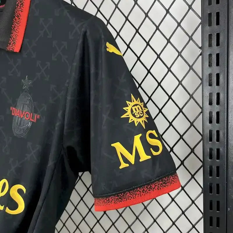 Camiseta Retro AC Milán Edición Especial Negro y Verde 2025-26 - Fútbol Club Vintage