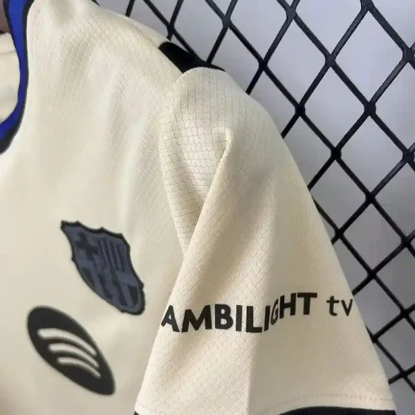 FC Barcelona Kids Away Beige Black Mamba 2025-26