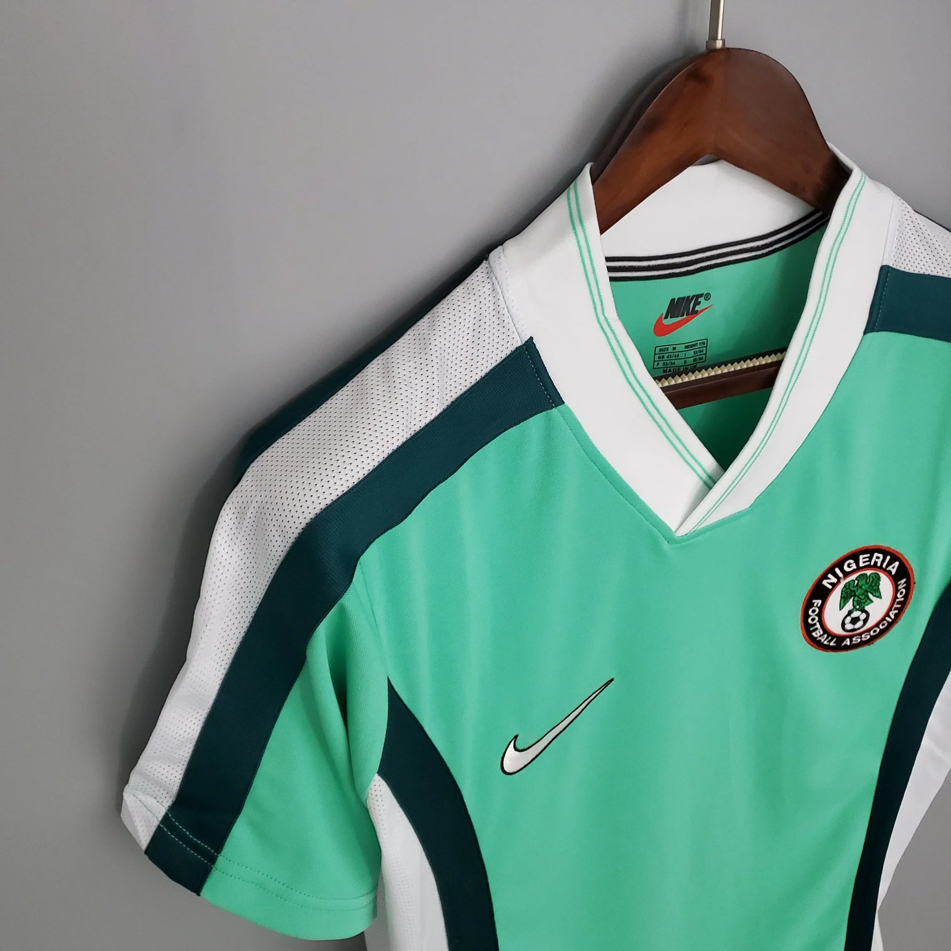 Jersey 1999 Maillot De Football Rétro Nigeria 1998-2000 Domicile Taille L - Occasion Maillot Vert Blanc Style Années 90 Jersey 1999 Maillot De Football Rétro Nigeria 1998-2000 Domicile Taille L - Occasion Maillot Vert Blanc Style Années 90