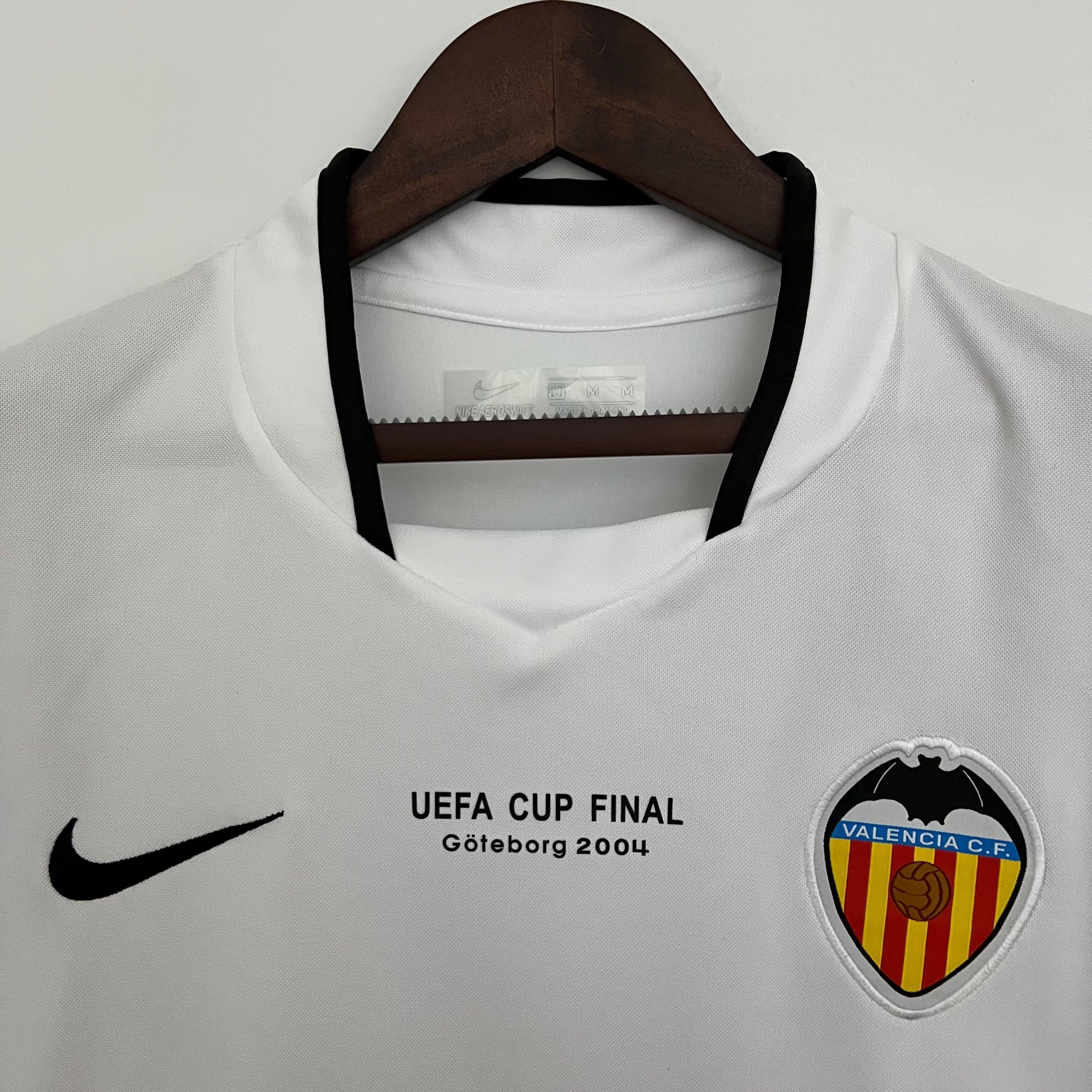Valencia 2003-04 UEFA Cup Final Retro Shirt – Fútbol Club Vintage