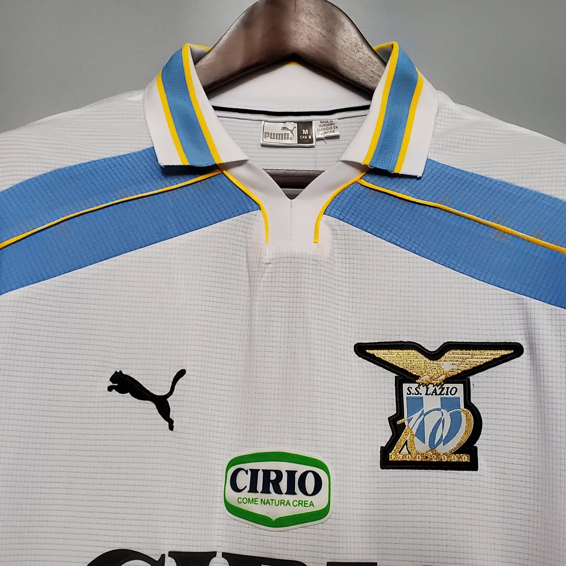 Maillot Lazio Match Porté Issue Haut Jersey Camiseta Vintage 1999/2000 Maillot Lazio Match Porté Issue Haut Jersey Camiseta Vintage 1999/2000