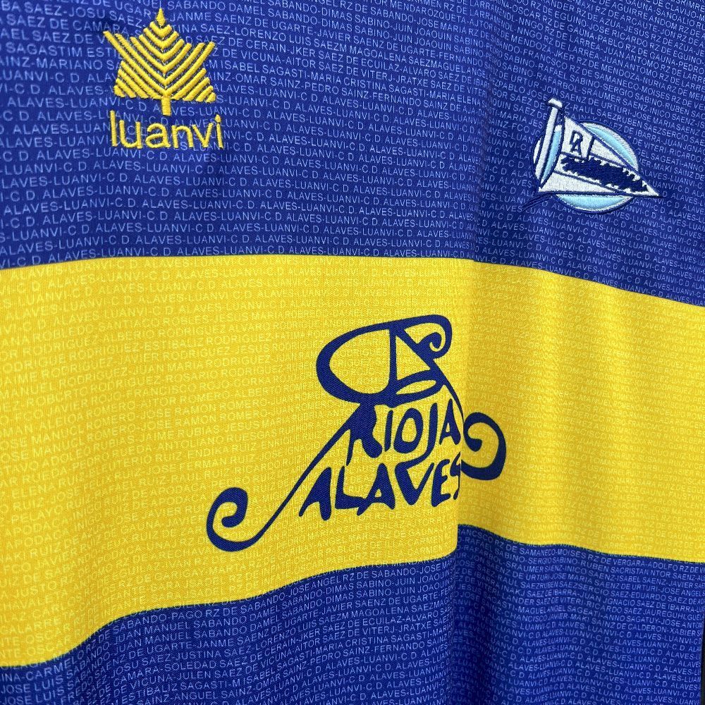 Camiseta Retro Deportivo Alaves FINAL UEFA  2000-01