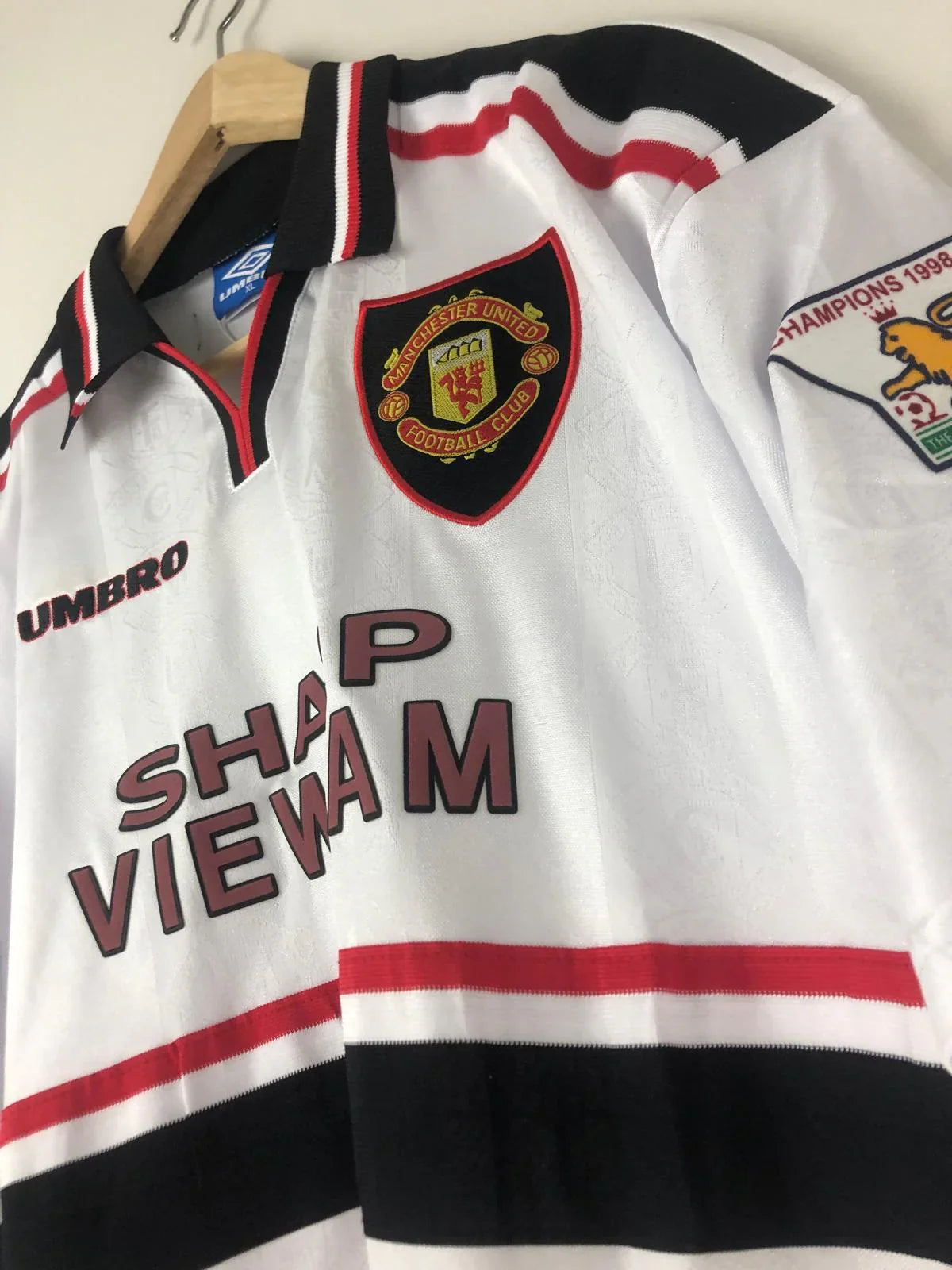 Camiseta Retro Manchester United Visitante 1997-99 Beckham #7