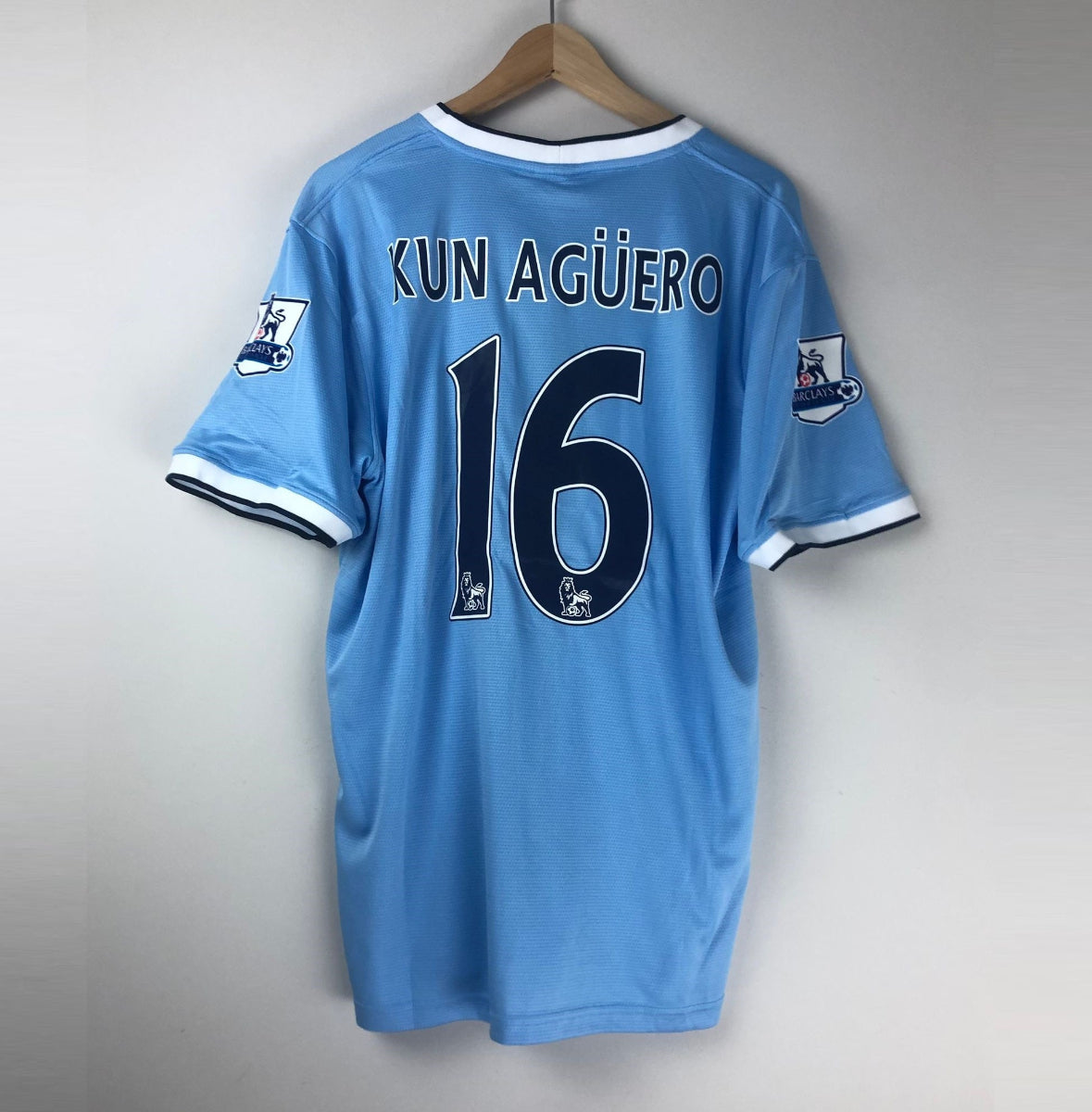 Camiseta Retro Kun Agüero Manchester City FC 2013-14