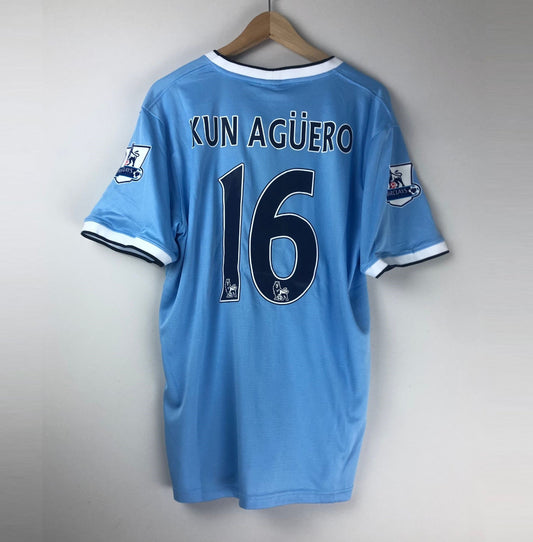 Camiseta Retro Kun Agüero Manchester City FC 2013-14