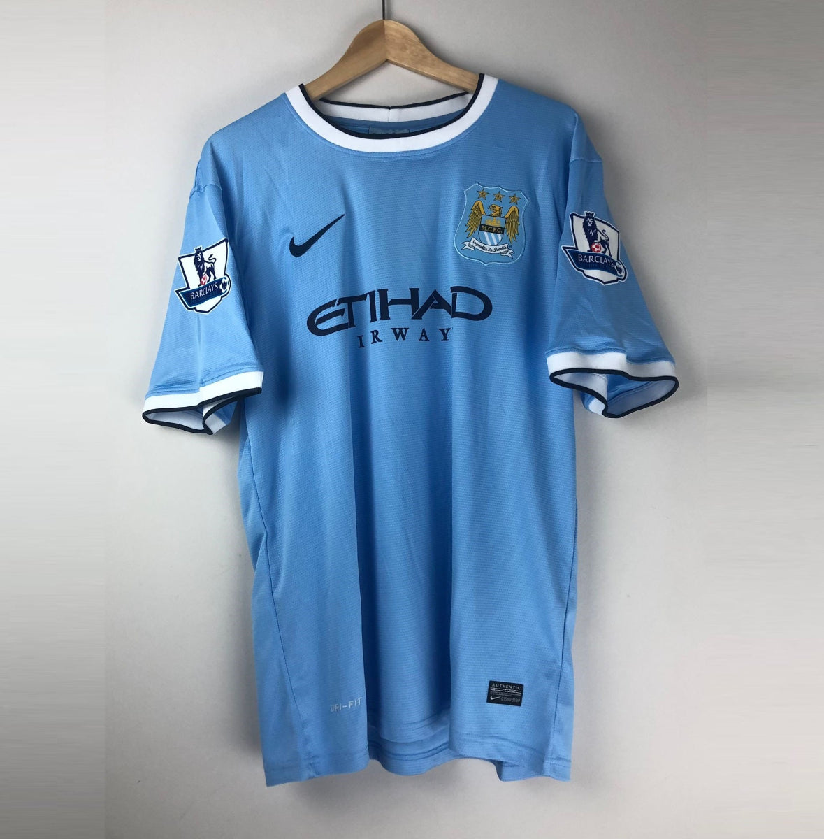 Camiseta Retro Kun Agüero Manchester City FC 2013-14