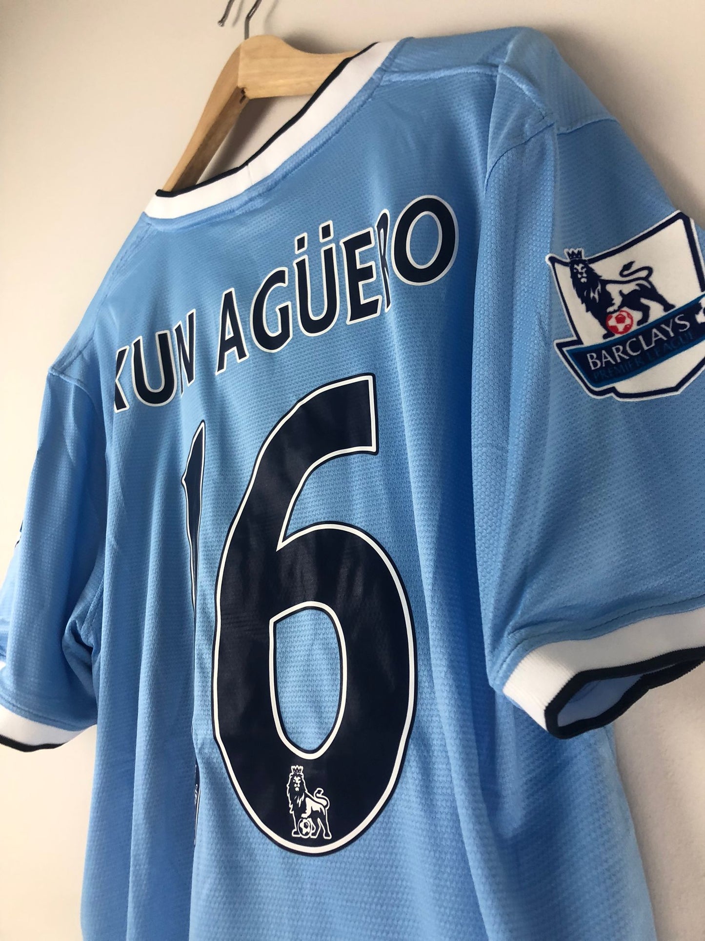 Camiseta Retro Kun Agüero Manchester City FC 2013-14