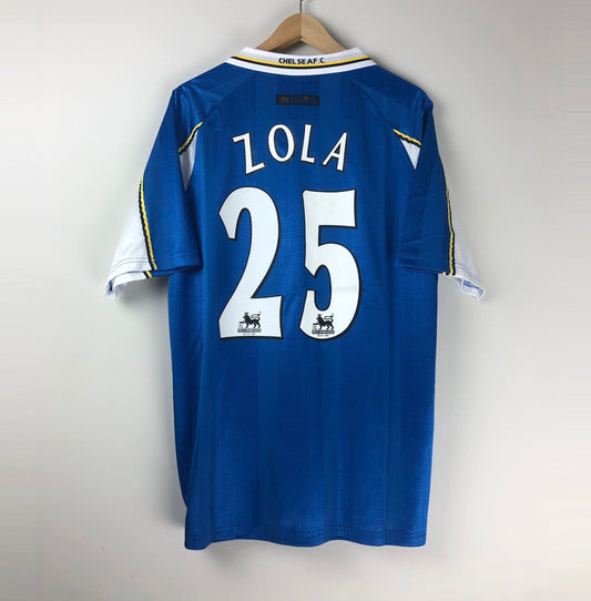 Camiseta Clásica Zola Chelsea FC 1997-99