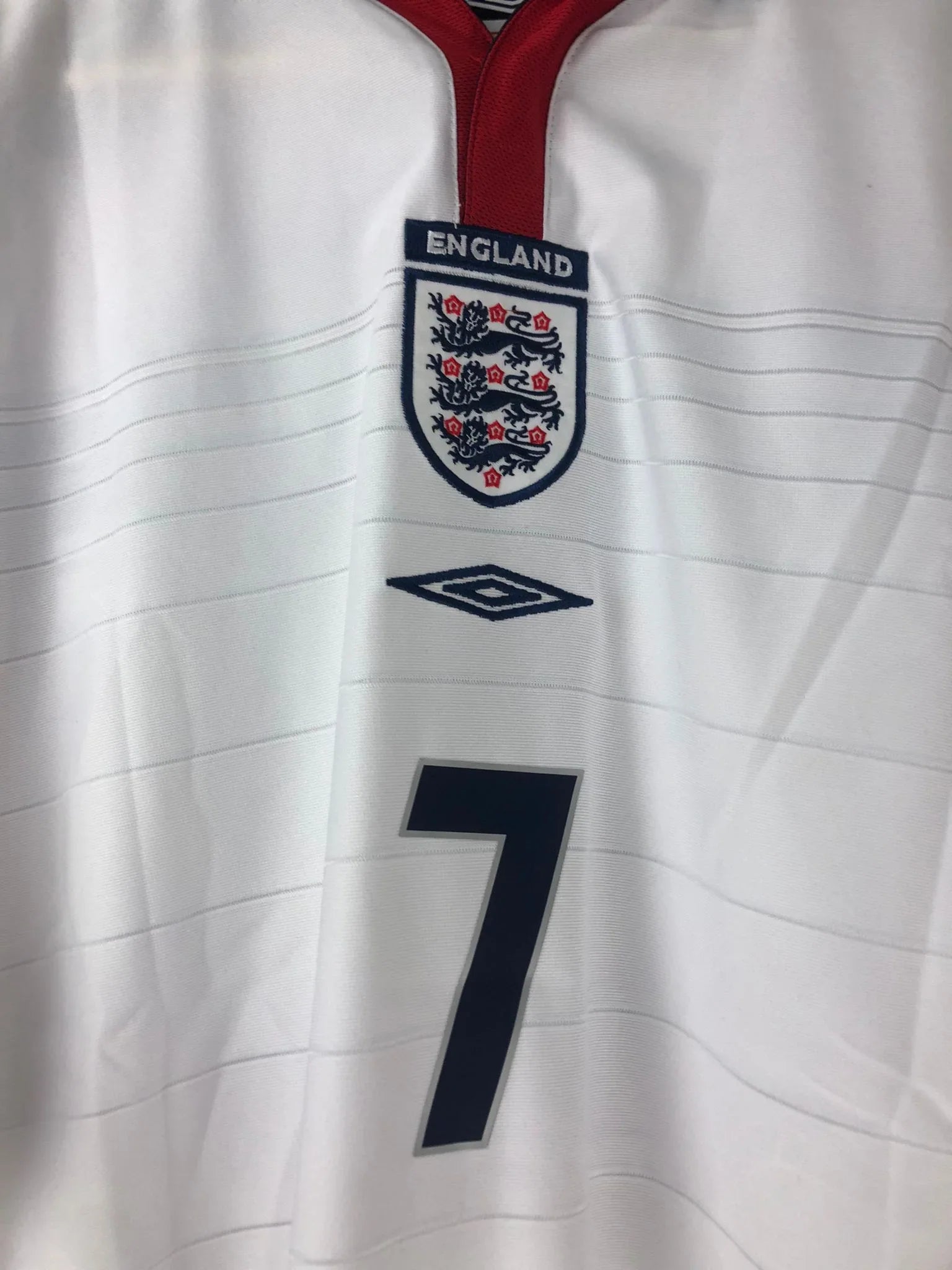 England 2004 David Beckham Shirt – Umbro Euro Cup Vintage - Free