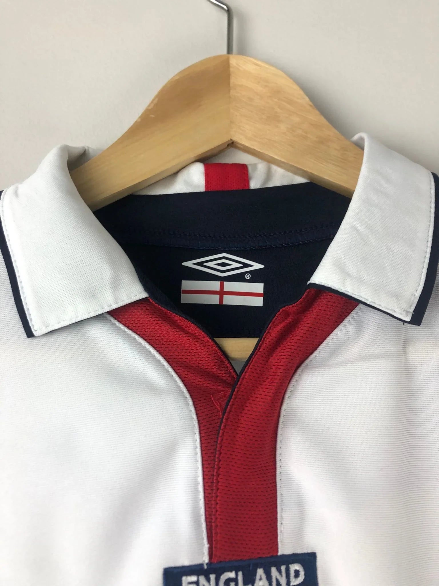 Camiseta Inglaterra 2004 David Beckham – Umbro Eurocopa Vintage