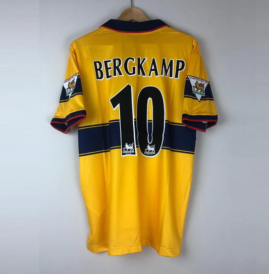 Camiseta Bergkamp Arsenal FC Visitante 1998-99 Retro