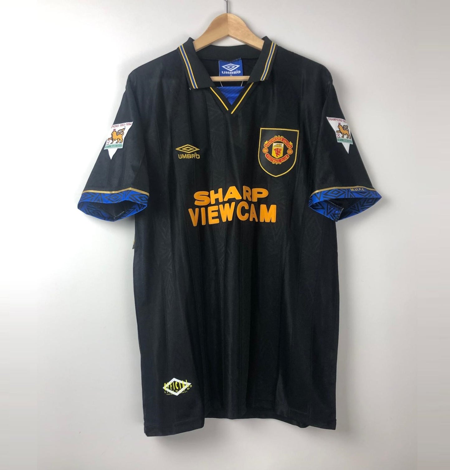 Camiseta Retro Cantona Manchester United FC Visitante 1993-95