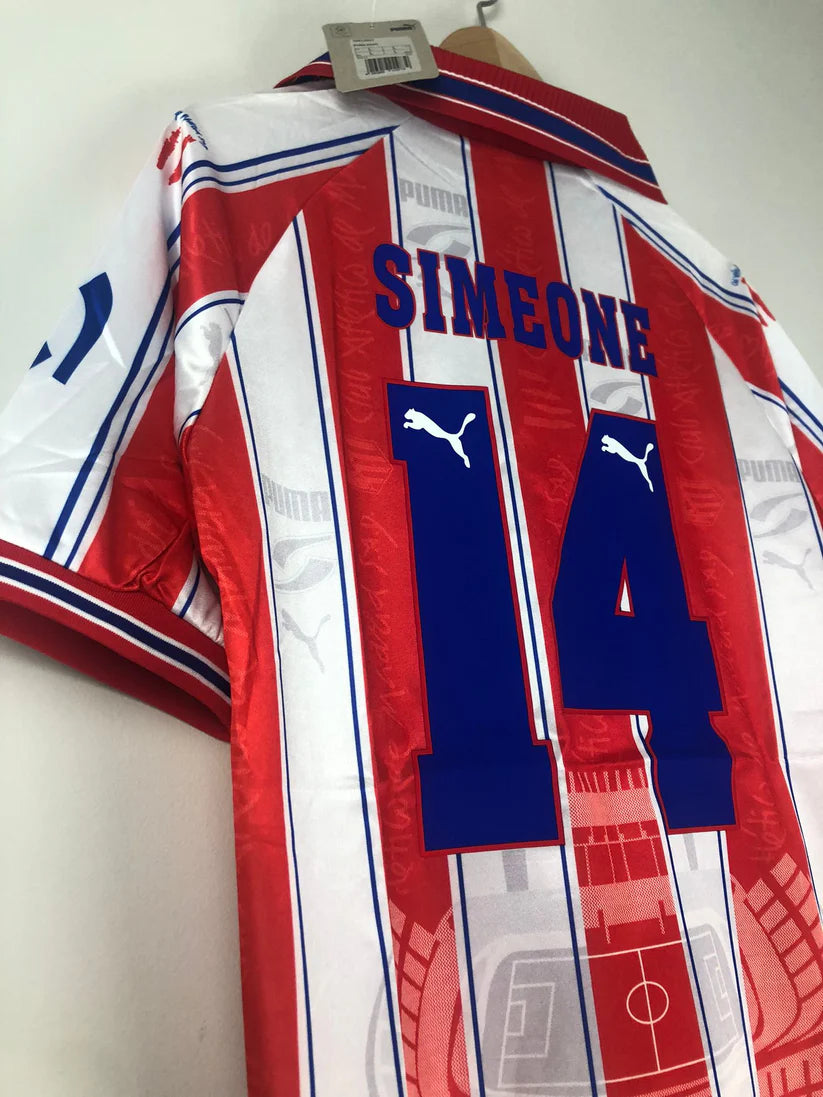 Retro Club Cholo Simeone Atlético de Madrid 1996 T-shirt