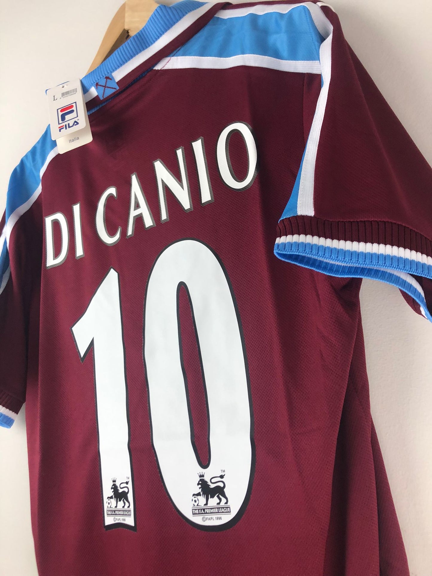 Camiseta Retro Di Canio West Ham United FC 1999-01