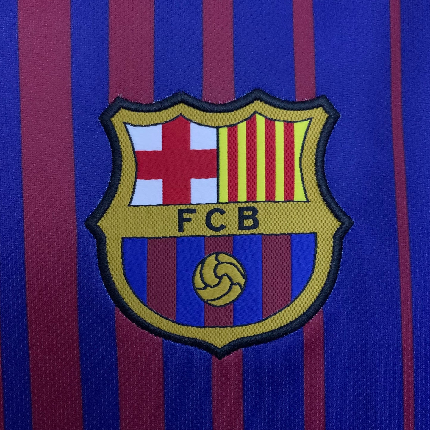 Camiseta Retro FC Barcelona Manga Larga 2017-18