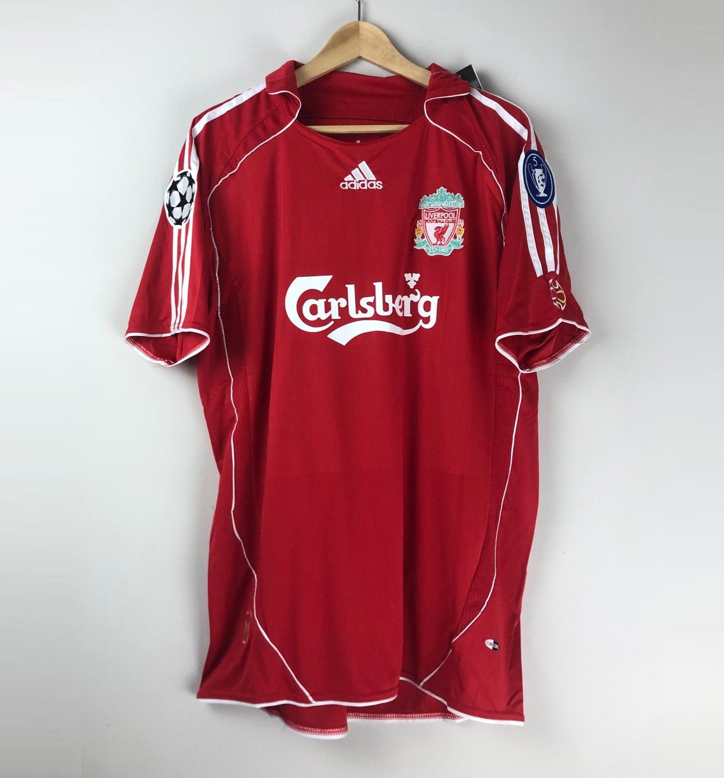 リバプール GERRARD 8 adidas シャツ 8 Steven Gerrard Liverpool Adidas 2008/09 Home Football Shirt