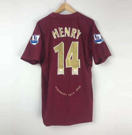 Camiseta Henry Arsenal FC Visitante 2005-06 Retro