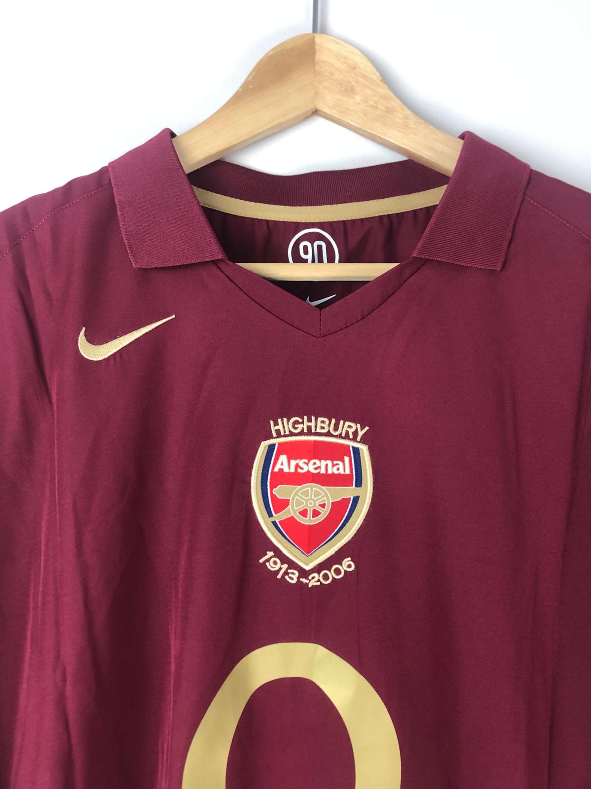 Camiseta Henry Arsenal FC Visitante 2005-06 Retro