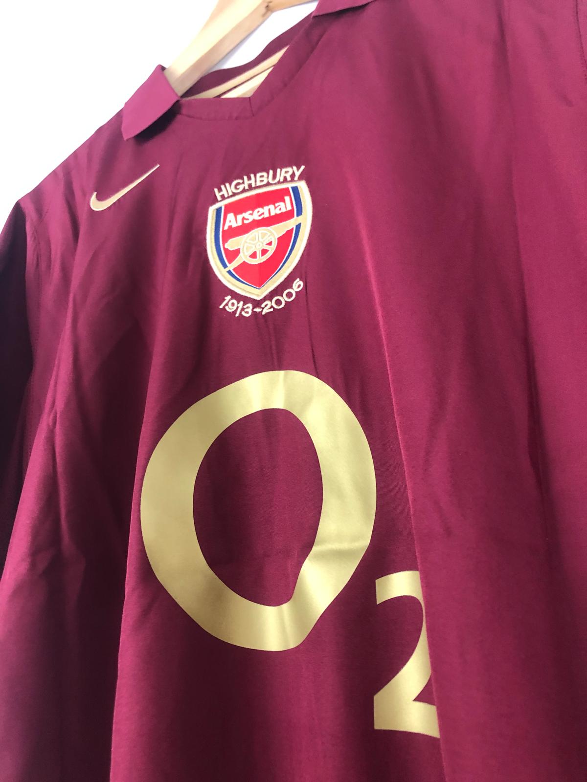 Camiseta Henry Arsenal FC Visitante 2005-06 Retro