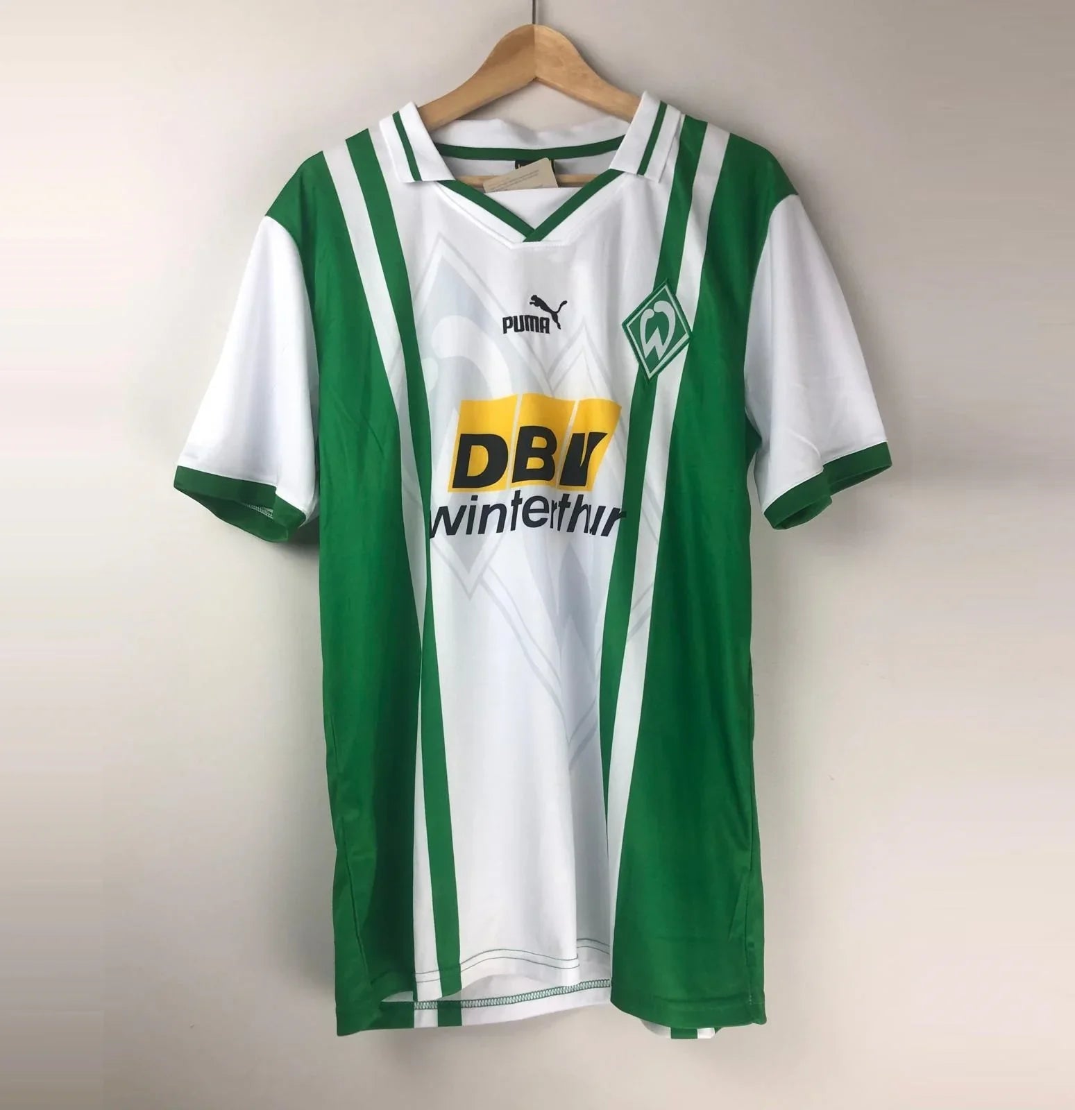 ヴィンテージクラシックフットボールシャツブンデスリーガブレーメンユニフォーム Classic Werder Bremen 1996-97 Herzog #18 Jersey | Retro Bundesliga