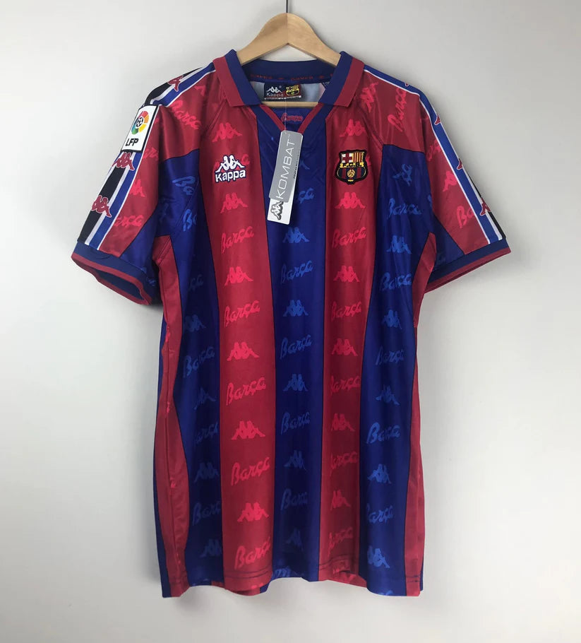 FC Barcelona 1996-97 Ronaldo Nazário Retro Shirt – Vintage Kappa FC Barcelona 1996-97 Ronaldo Nazário Retro Shirt – Vintage Kappa