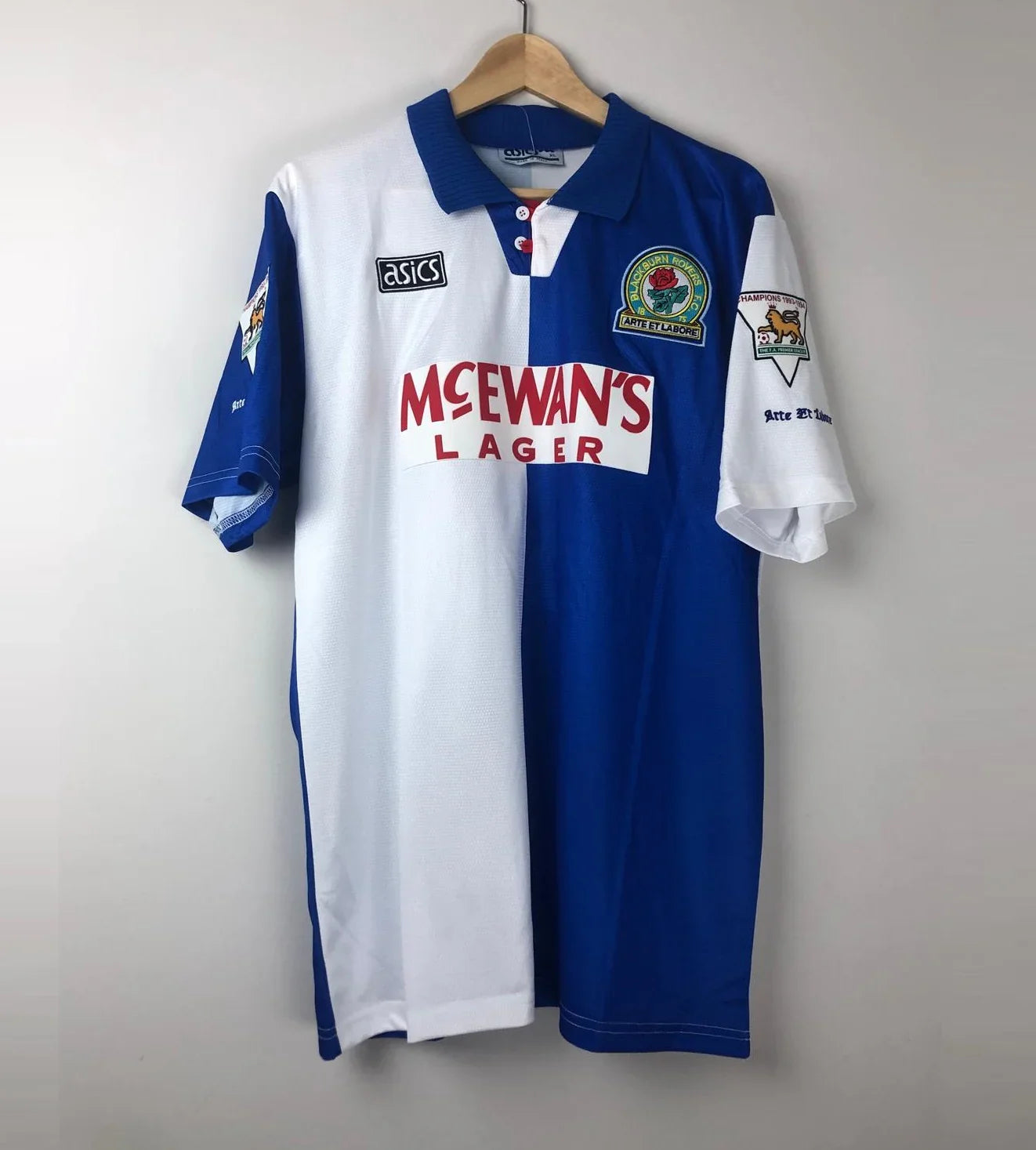 Camiseta Clásica Blackburn Rovers 1994–95 SHEARER #9 | Asics Retro