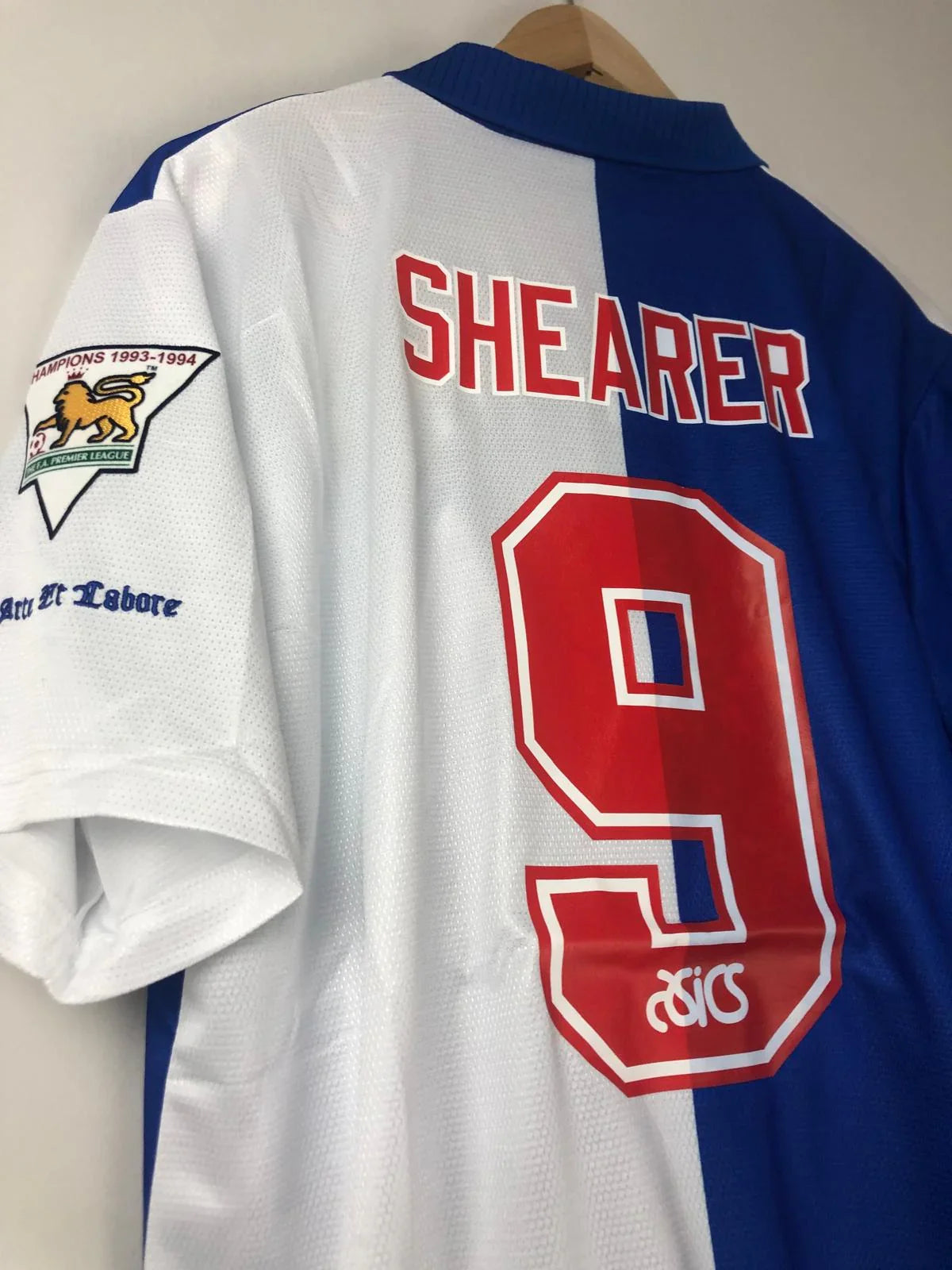 Blackburn Rovers Classic Shirt 1994–95 SHEARER #9 | Asics Retro