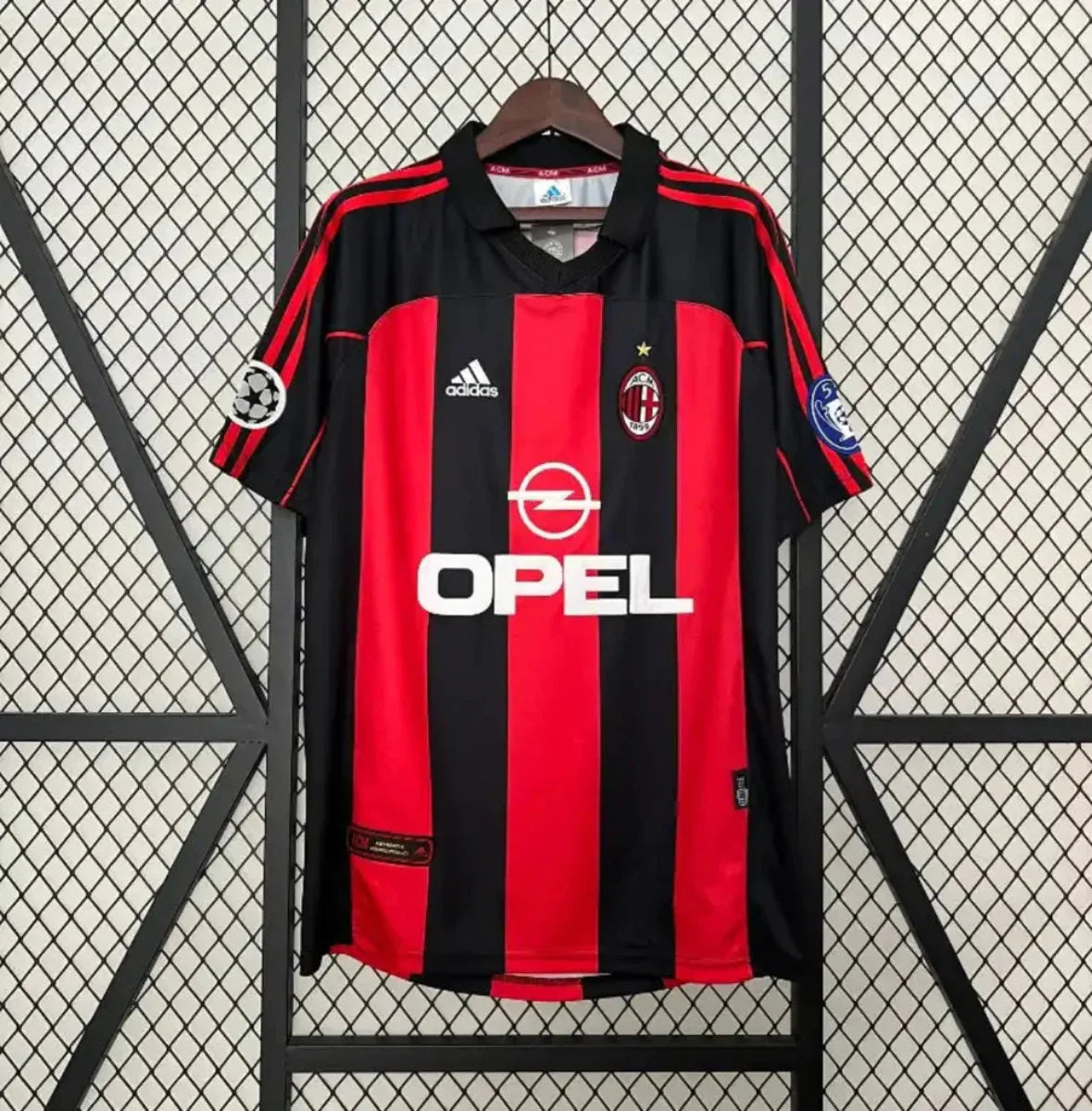 Camiseta Retro AC Milán Champions League 2000-01 - Fútbol Club Vintage